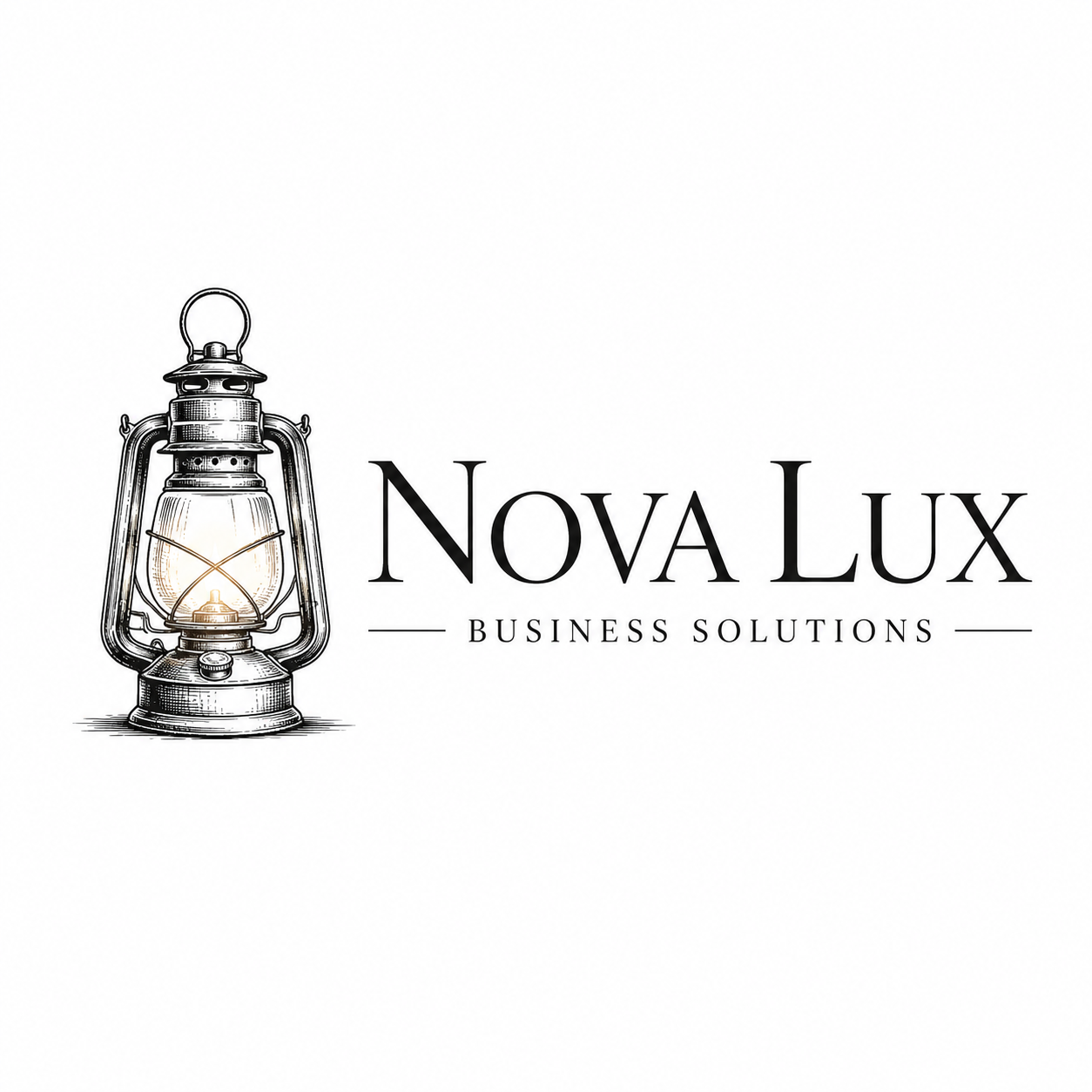 Nova Lux Business Solutions lantern logo